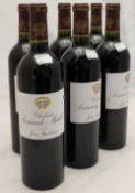 Six bottles of Chateau Sociando-Mallet,