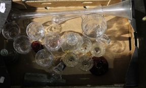 A quantity of miscellaneous glass ware