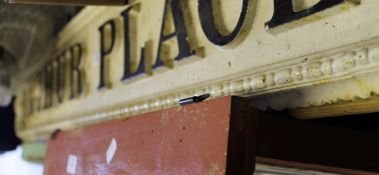 An early cast iron street sign (Arthur Place)