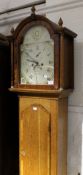 An early 19th century oak longcase clock