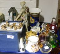 A quantity of decorative ceramics and glass