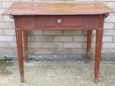 A 19th century farmhouse side table