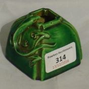 A Chinese green porcelain ink pot