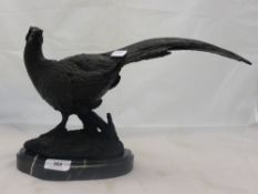 A bronze in the form of a pheasant