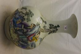 A large Chinese coloured vase