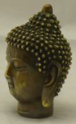 A bronze Thai Buddha head