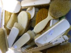 A box of ivory brushes