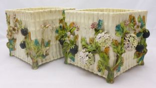 A pair of Victorian Thomas Goode porcelain planters