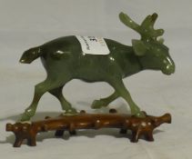 A jade deer