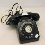 A vintage bakelite post office exchange telephone
