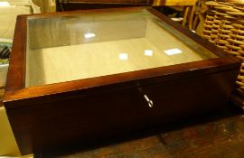 A table top display case