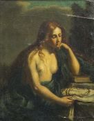 After CESARE GENNARI (1637-1688) Italian Penitent Mary Magdalene Oil on canvas 36 x 46 cm,