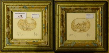 Two framed and glazed watercolours