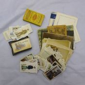 A quantity of cigarette cards of Victorian and later portrait photographs