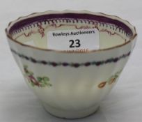 A 19th century porcelain tea bowl