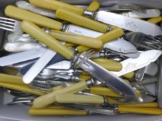 A quantity of silver plated flatware