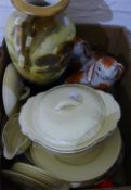 A quantity of china including Clarice Cliff dinner ware