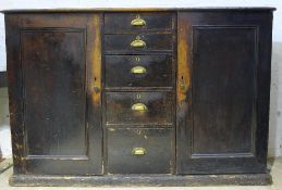 A Victorian pine sideboard