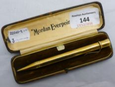A 9 ct gold Sampson Mordan propelling pencil