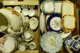 Two boxes of miscellaneous china