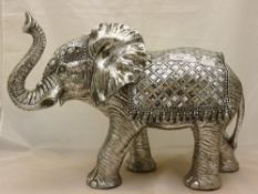 A silvered elephant