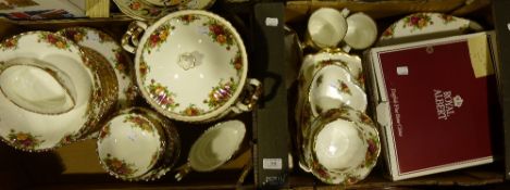A large quantity of Royal Albert 'Old County Rose' pattern dinner wares