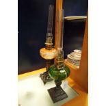 Two Victorian oil lamps;