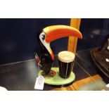 A Carlton-ware Guinness toucan the base marked 'Produced in Great Britain' for Arthur Guiness Son &