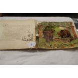 An early 20thC edition of 'Wild Animal Stories', a panorama picture book with an introduction by G.