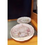 A set of four Royal Doulton 'Wind in the Willows' collector's plates from the original works by