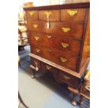 A Georgian mahogany chest on stand,