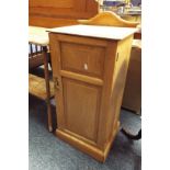 An oak pot cupboard