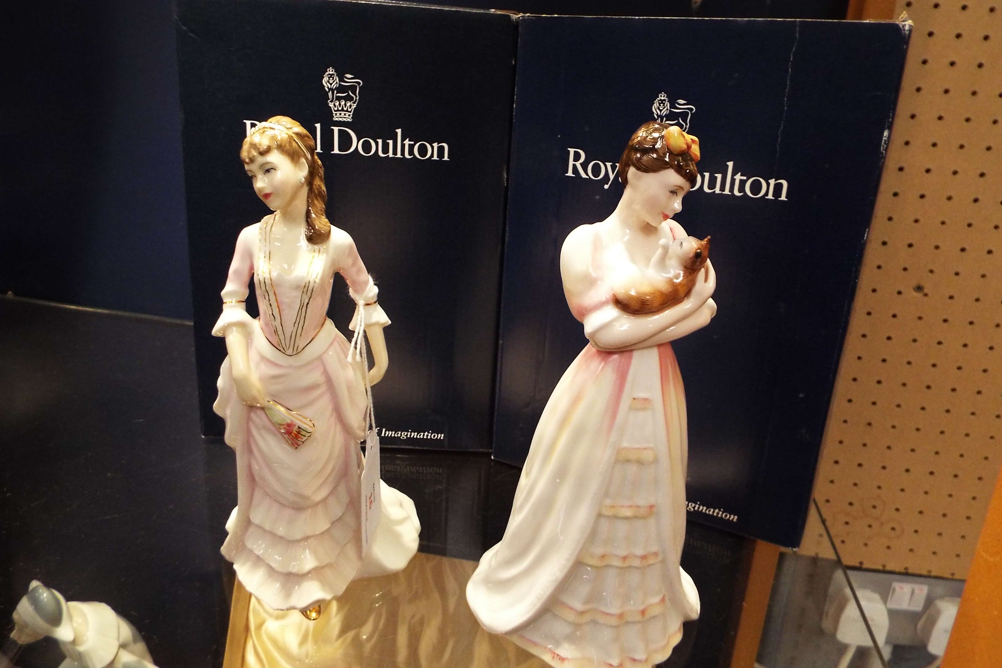 Two Royal Doulton figurines 'Countess of Chell' HN 3867 and 'Kimberly' HN 3864 both boxed