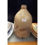 A large American stoneware flagon stamped 'PH McShane Middletown,