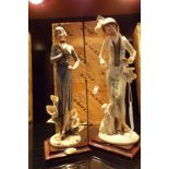 Two Florence Giuseppe Armani resin figurines 'Elaine', No 1165C and 'Lilly',