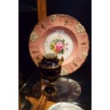 A Royal Crown Derby cabinet plate,