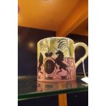 A Wedgwood 1953 commemorative mug from the design by Eric Ravilious In good