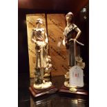 Two Florence Giuseppe Armani resin figurines 'Daisy', No 0352C and 'Iris',