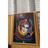 ANDREA MISTRETTA limited edition poster for the 1990 New Orleans Mardi Gras festival,