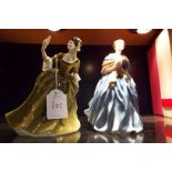 Two Royal Doulton figurines 'Simone', HN 2378 and 'Adrienne',