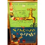 An advertising poster for the Royal Opera House's 'Il Viaggio a Reims' c1992,