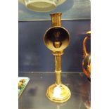 A Victorian brass candle burner