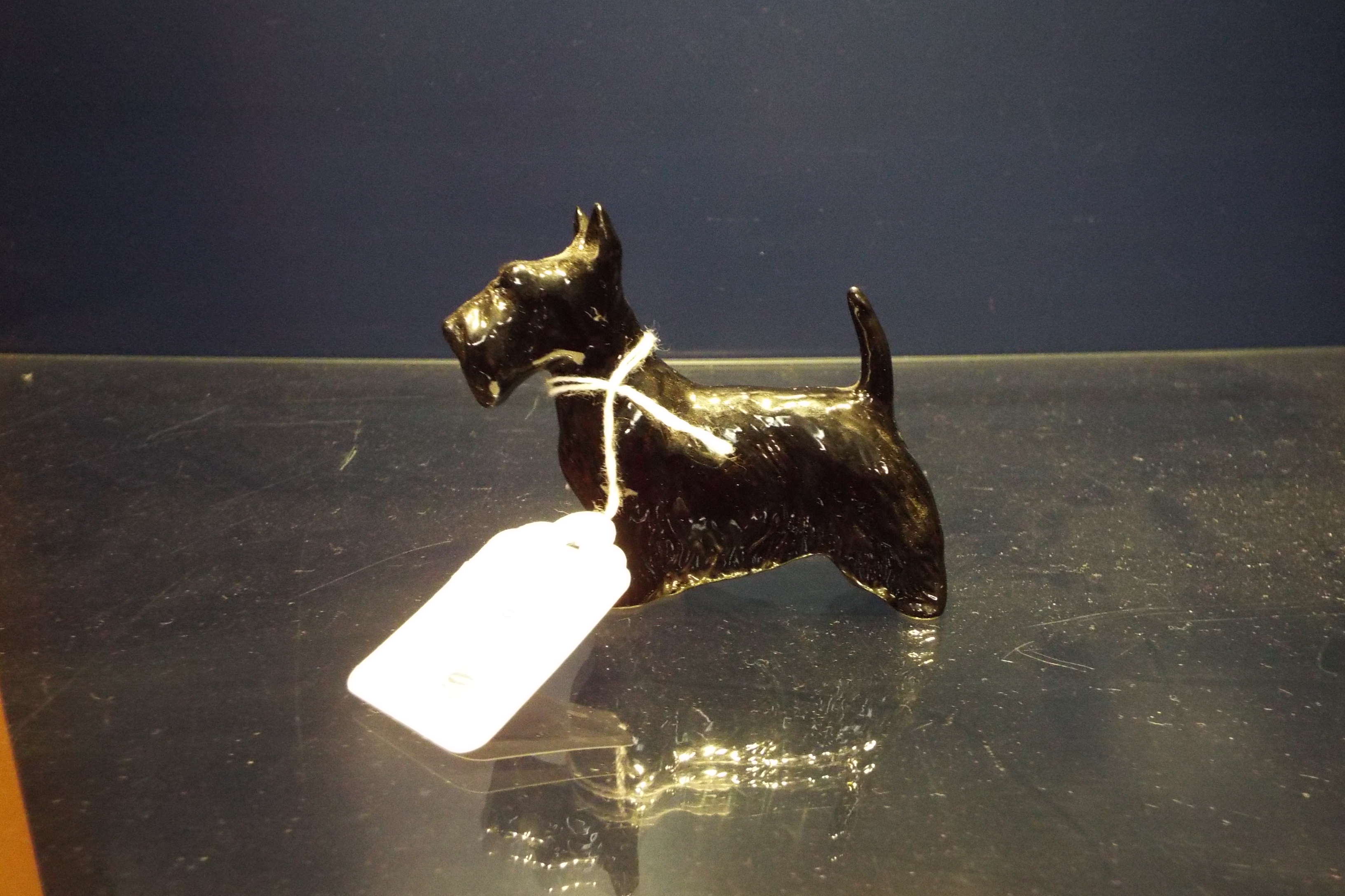 A Beswick figure of a black Scottie dog