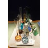 A selection of glass bud vases (12)