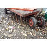 A vintage British Rail truck trolley