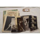 A selection of early 20thC photographs and programmes to include the De-Jay Sisters,