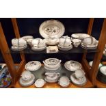 A large selection of Royal Doulton 'Old Colony' dinner ware to include tureens, meat plate, dinner,