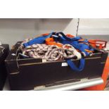 A box of climbing accessories 2697