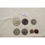 A mixed bag of coins and medallions