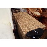 A large wicker blanket box as new